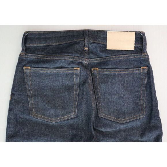 Everlane WW-ILS-4450 Women's Sz 23 Deep Blue The High Rise Straight Jeans - Picture 6 of 8